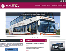 Tablet Screenshot of aaeta.org.ar